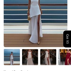 Chic Asymmetrical White Dress